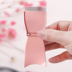 Metal Eyelash Comb Curler Eyebrow Grooming Brush