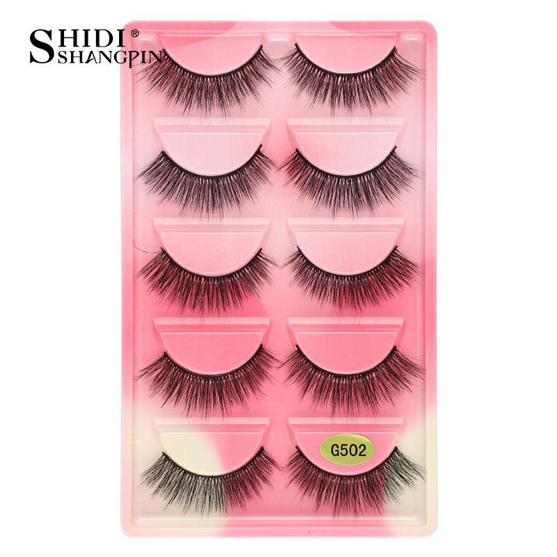 5 Pairs Natural Looking Faux Mink Lashes for Instant Glam