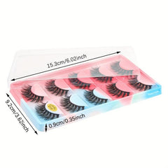 5 Pairs Natural Looking Faux Mink Lashes for Instant Glam