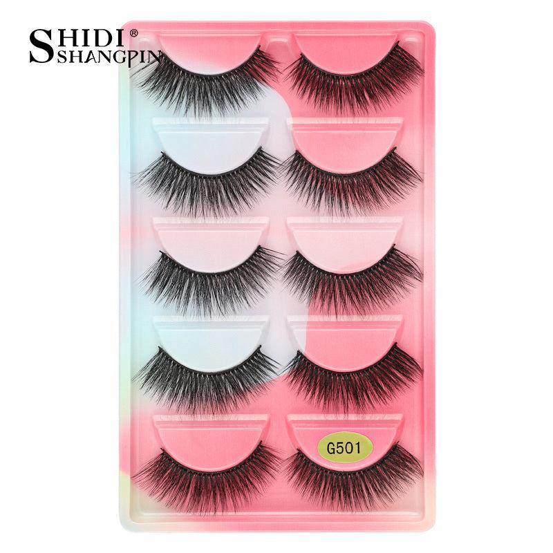 5 Pairs Natural Looking Faux Mink Lashes for Instant Glam