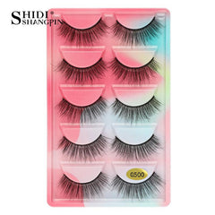 5 Pairs Natural Looking Faux Mink Lashes for Instant Glam