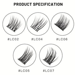 Slender Cluster Lashes Self Grafting False Eyelashes Extension