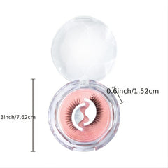 Self Adhesive Reusable Full Strip Eyelashes Thick Natural Makeup False Lashes