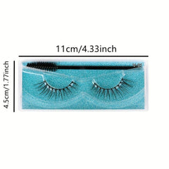 Natural 3D False Eyelashes & Brush Set