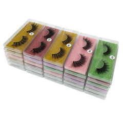 20 Pairs 3D Mink Lashes Natural Looking False Eyelashes Set Makeup Birthday Gift