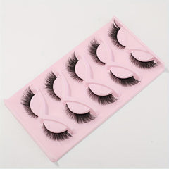 5 Pairs Cat Eye False Eyelashes Fox Eye Lashes Natural Look