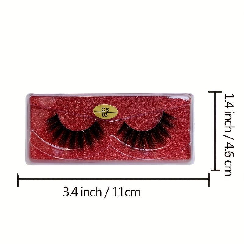20 Pairs 3D Mink Lashes Set with Glitter Boxes for Makeup & Special Occasions