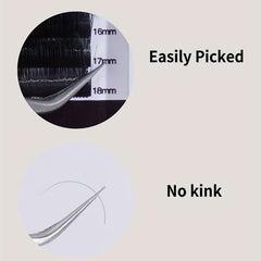 12 Rows Cluster Eyelashes Curling Extension Grafting False Eyelashes