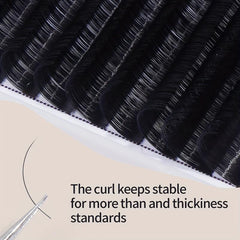 12 Rows Cluster Eyelashes Curling Extension Grafting False Eyelashes