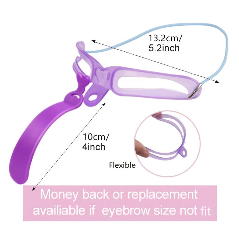 8 in 1 Eyebrow Shaping Template Set for Perfectly Defined Eyebrows