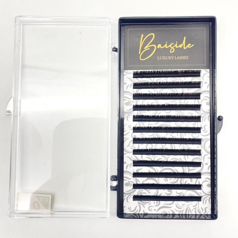 Soft Silk 0 15mm C Curl Lash Extensions 8 15mm Cat's Fox Eye Perfect for Salon