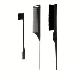 3pcs Teasing Brush Set for Women Dual Edge Eyebrow Brush & Styling Comb