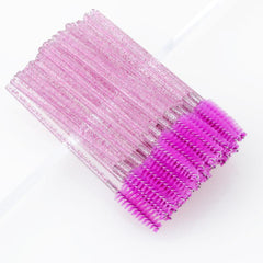 25 Pcs Crystal Eyelash Mascara Brushes Applicator Makeup Kits