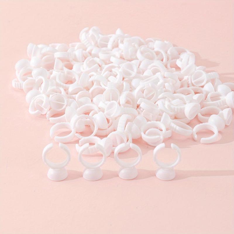 100pcs Lash Glue Ring Cup Holder for Extension Supplies