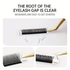 C Curling False Eyelashes Extensions 0.07mm Thickness