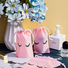 50pc Reusable Cosmetic Bag for Eyelash Extensions and Makeup Tools