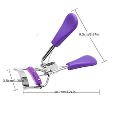 Stainless Steel Eyelash Curler With Built In Comb Pinch