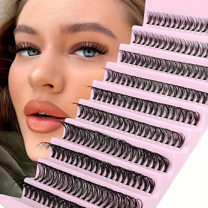Individual Lashes D Curl 8-16mm Mixed Length Lash Clusters