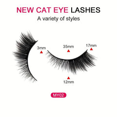 Fox Cat Eye Lashes 5 Pairs Natural Look Faux Mink Eyelashes