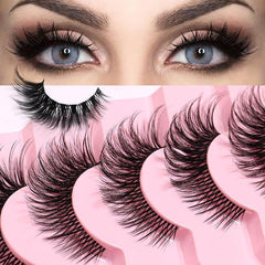 7 Pairs Fluffy Curly False Eyelashes for Daily Party Stage Makeup