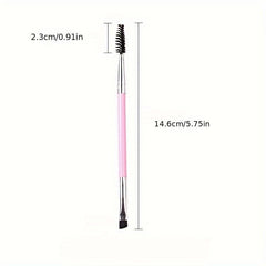 Professional Double Ended Eyebrow Brush And Spoolie Brush