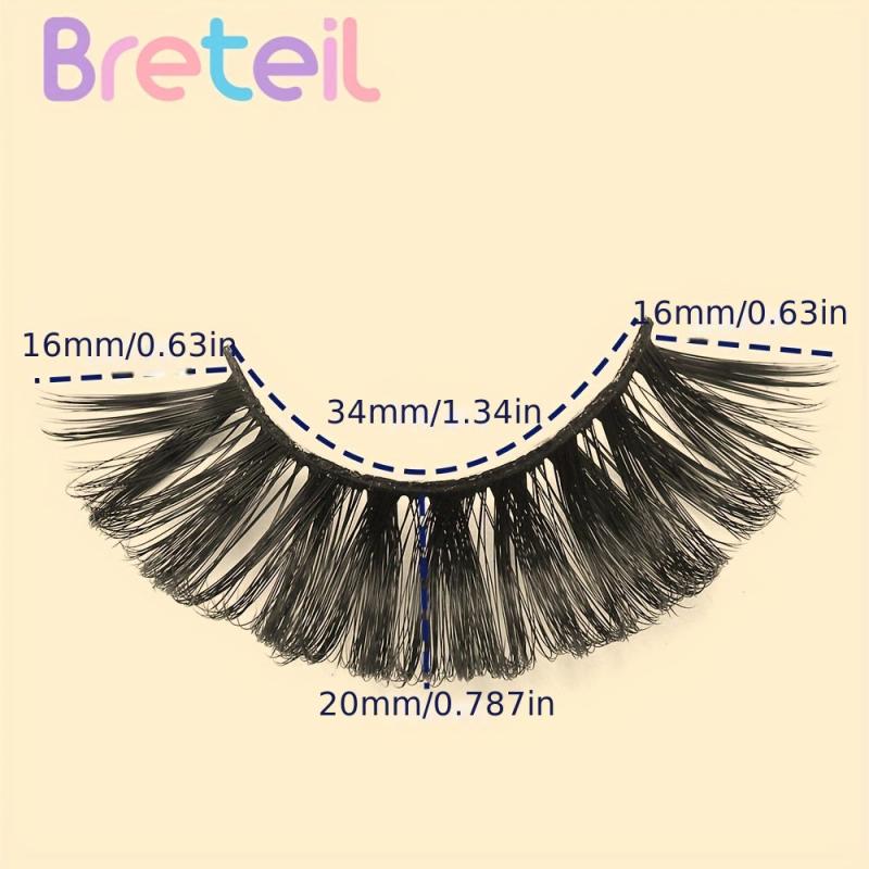 4 Pairs Natural Look Fluffy Thick Dramatic Lashes Mixed Style Eyelashes
