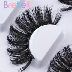4 Pairs Natural Look Fluffy Thick Dramatic Lashes Mixed Style Eyelashes