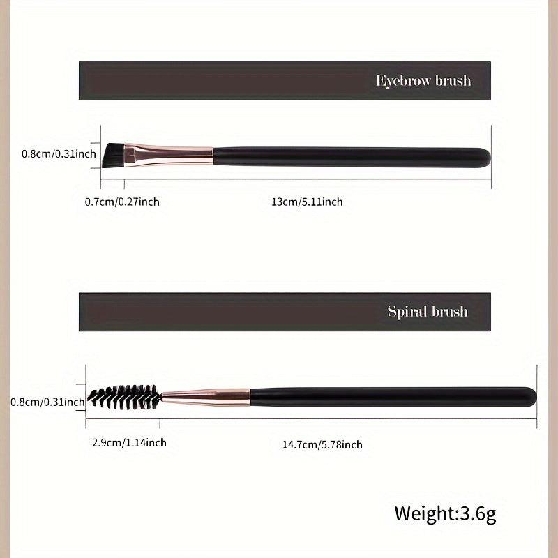 2pcs Eyelash Comb Spoolie Brush Set Lash Extension Brushes Mascara Applicator