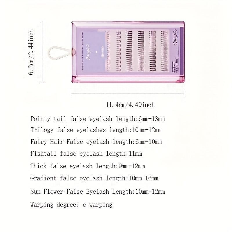 Segmented False Eyelashes for Natural Look