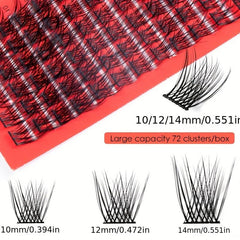 DIY Cluster Lashes Natural Thick Self Grafting Extension DM007