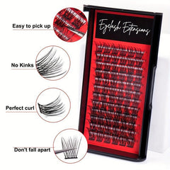 DIY Cluster Lashes Natural Thick Self Grafting Extension DM007