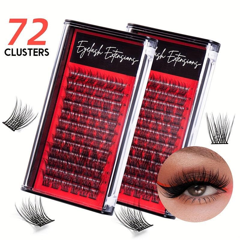DIY Cluster Lashes Natural Thick Self Grafting Extension DM007