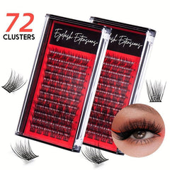 DIY Cluster Lashes Natural Thick Self Grafting Extension DM007