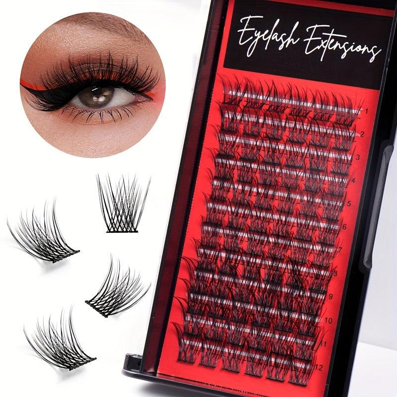 DIY Cluster Lashes Natural Thick Self Grafting Extension DM007