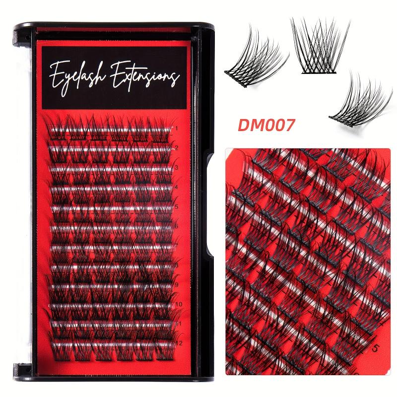 DIY Cluster Lashes Natural Thick Self Grafting Extension DM007