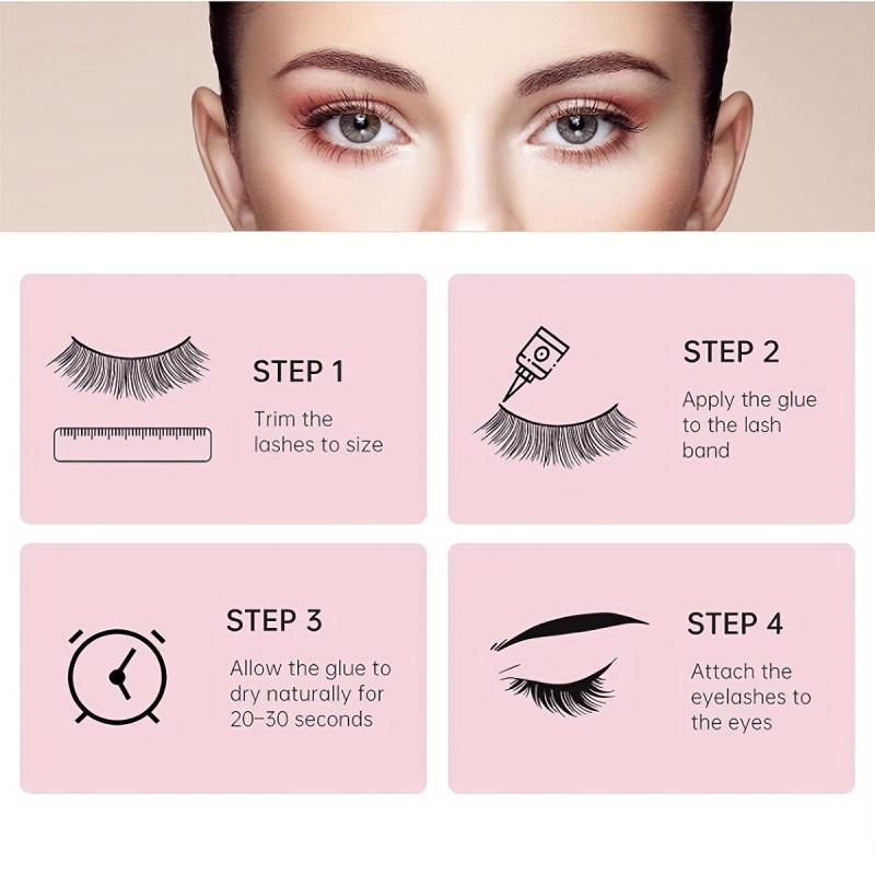 10 Pairs D Curling Thick False Eyelashes for Dating