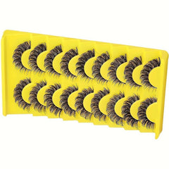 Natural Look Faux Mink Eyelashes 6D Fluffy Peri Cat Eye Lashes Pack