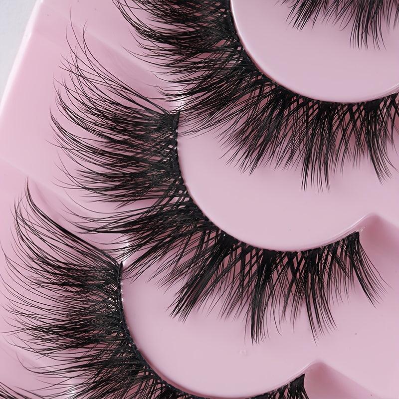7 Pairs Fox Eye Lashes Little Devil Style Natural Volume