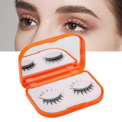 2 Pairs Faux Mink Eyelashes Long Thick Natural Look