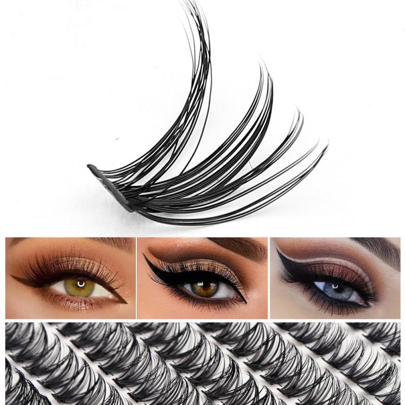 280 Pcs Individual D Curl Wispy Lashes DIY Extension