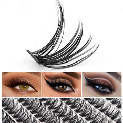 280 Pcs Individual D Curl Wispy Lashes DIY Extension