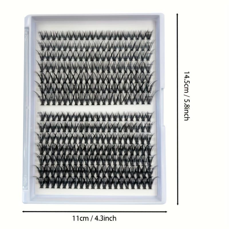 280 Pcs Individual D Curl Wispy Lashes DIY Extension