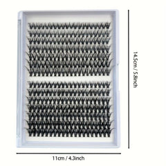 280 Pcs Individual D Curl Wispy Lashes DIY Extension