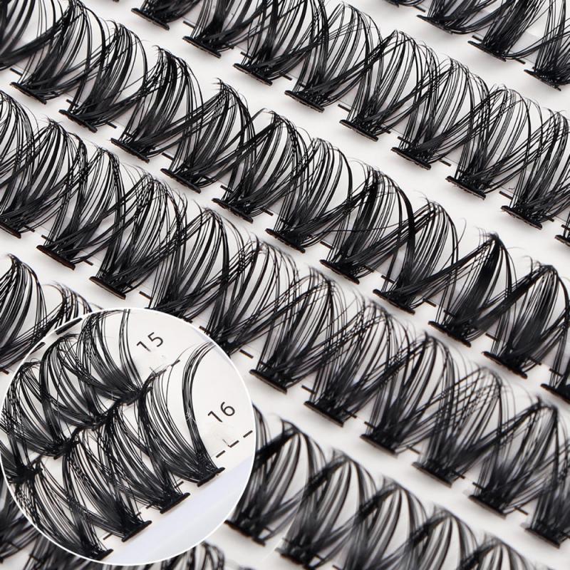 280 Pcs Individual D Curl Wispy Lashes DIY Extension