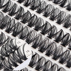 280 Pcs Individual D Curl Wispy Lashes DIY Extension