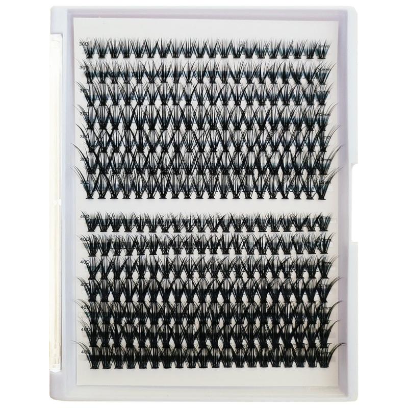 280 Pcs Individual D Curl Wispy Lashes DIY Extension