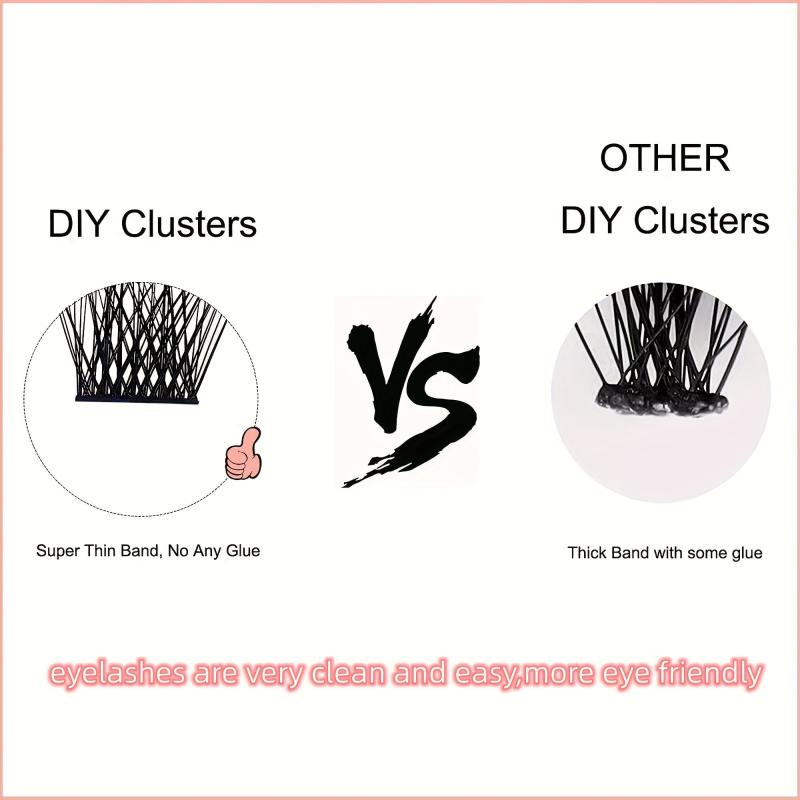 DIY Lash Extension 96pcs Personal Lash Cluster 10-16mm False Eyelashes