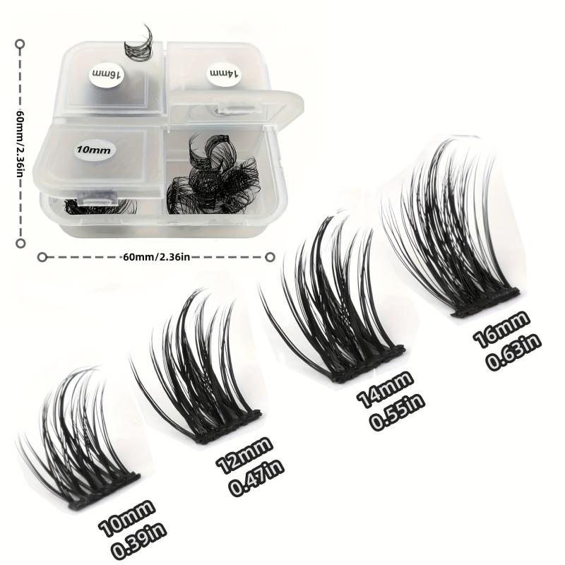 DIY Lash Extension 96pcs Personal Lash Cluster 10-16mm False Eyelashes