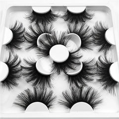 7 Pairs Mink Lashes Dramatic Volume False Eyelashes Full Strip Thick Eyelash