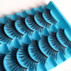 10 Pairs Mink Lashes Fluffy Soft Wispy Natural Cross Eyelash Extension